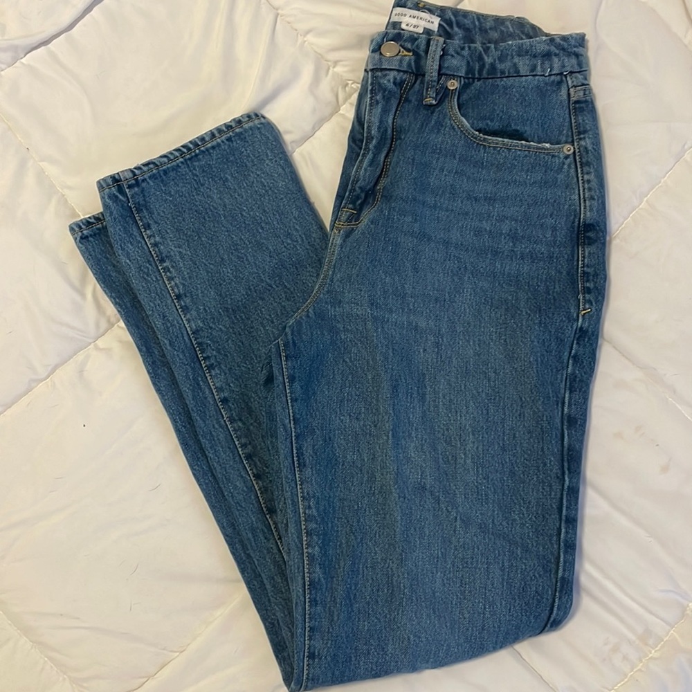 Good American straight leg jeans